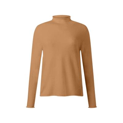 Strickpullover MAERZ MUENCHEN "Maerz Muenchen 375100 Strickpullover Damen Bekleidung", Damen, Gr. 44, braun (beige), 100% Wolle, Pullover Strickpullover