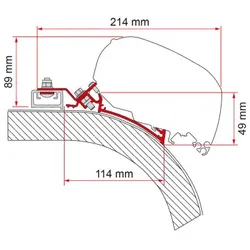 Fiamma Rapido Distinction Markisenadapter für Fiamma F80/F65 450 cm