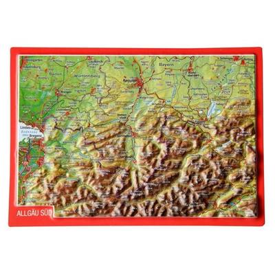 Reliefpostkarte Allgäu Süd, Taschenbuch von Andre Markgraf,Mario Engelhardt, Georelief Vertriebs GbR