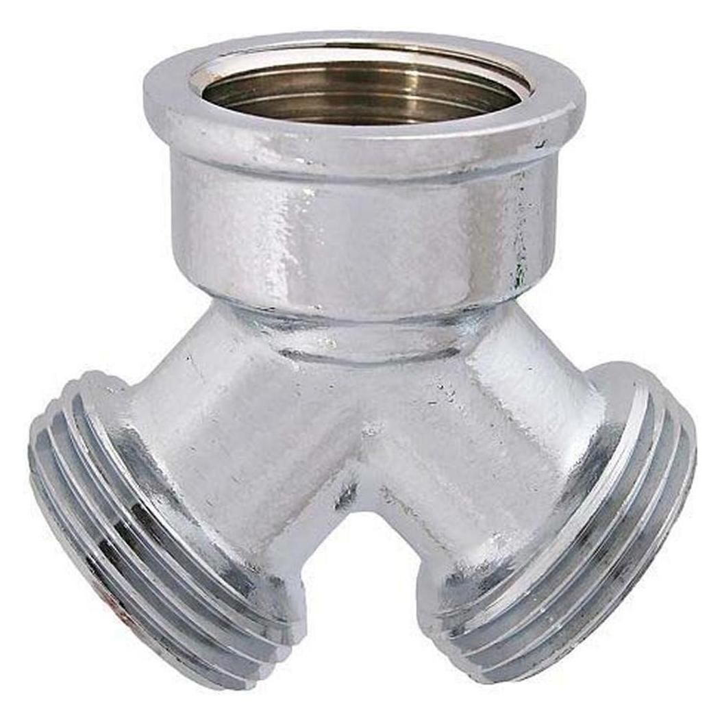 Schlosser Schlösser Y-Verteilerstück DN 20, 3/4, Messing blank, 2x AG, 1x IG (0018452050001)