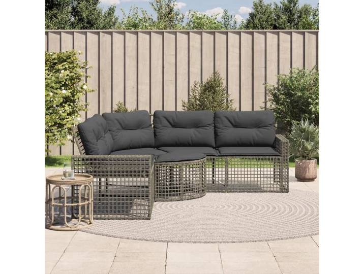 Canapé de jardin et coussins et repose-pied en forme de L rotin canapé d'extérieur canapé d'extérieur en forme de 365895