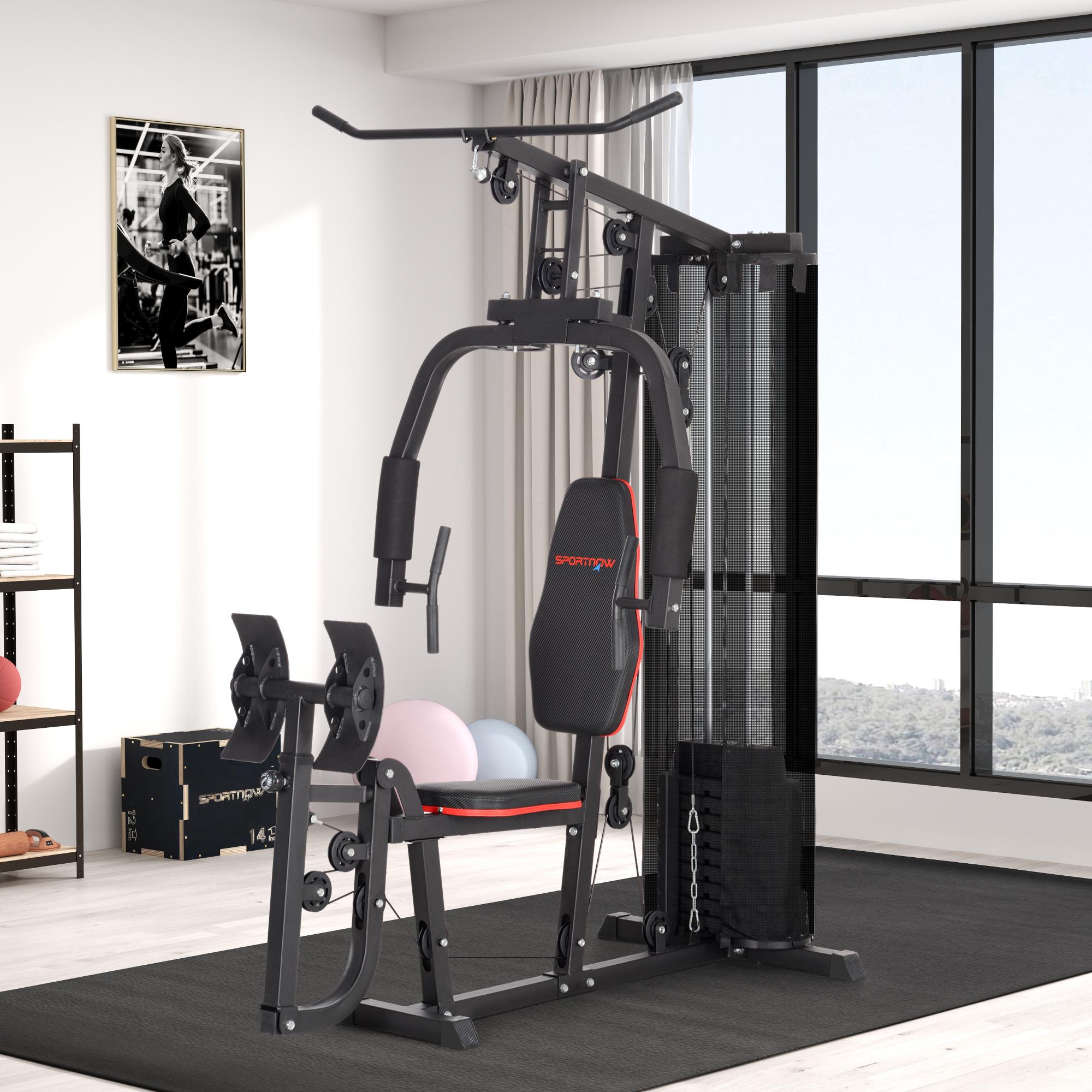 SUGIFT Heimfitnessgerät, Fitnessturm, Schwarz