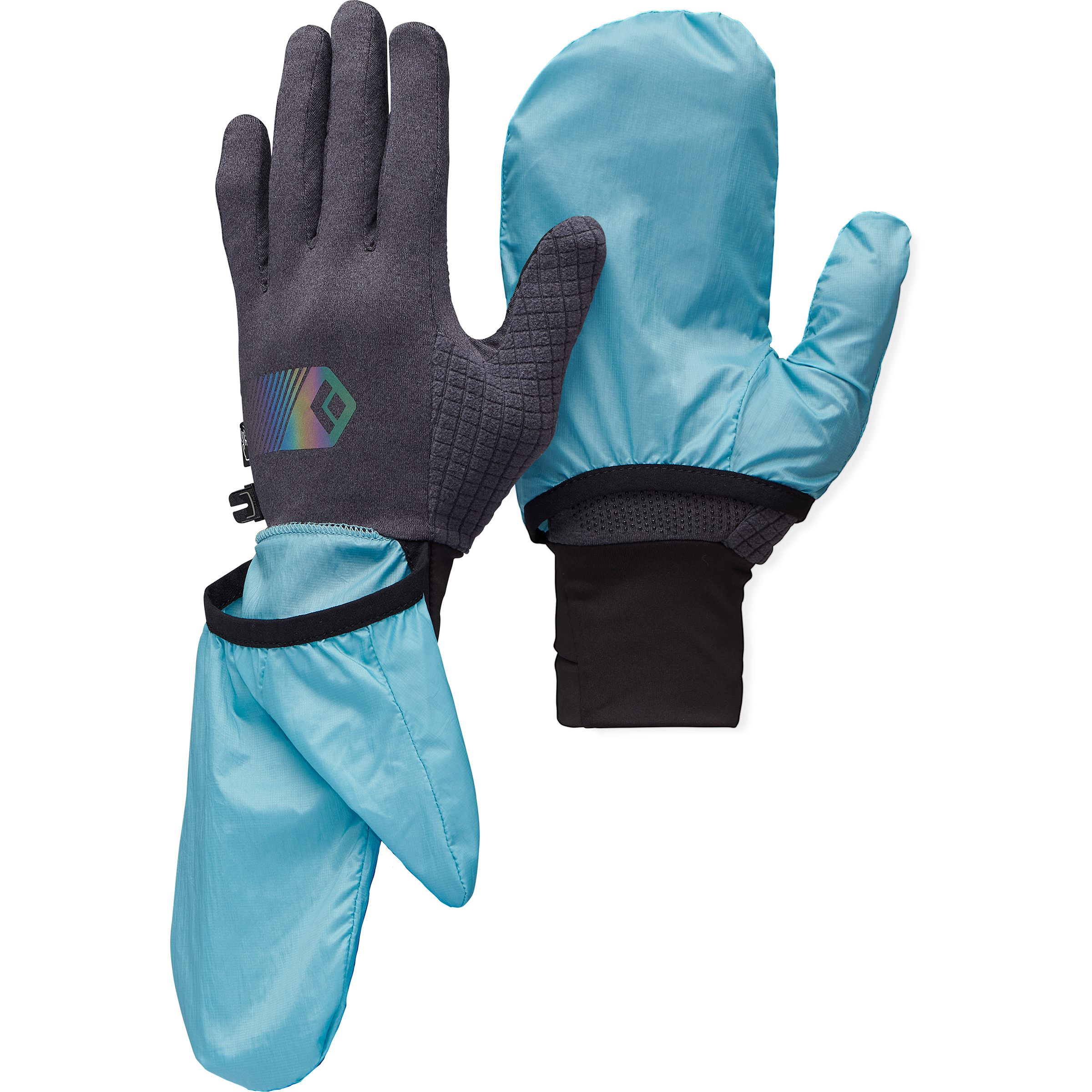 Black Diamond Deploy Wind Hood Fingerhandschuhe blau Größe L Trailrunning | Laufen Elastisch
