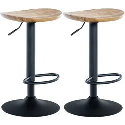 CLP 2er Set Barhocker Skelde   Farbe: natur