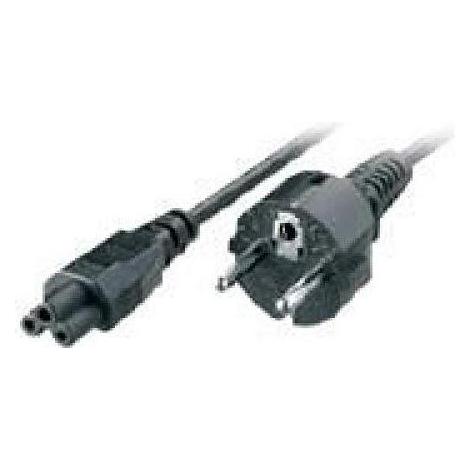 Wortmann Kabel Netz 3 pol. SchuKo -> Kleeblatt Stecker gerade 0,6m (0.60 m) (3809206)