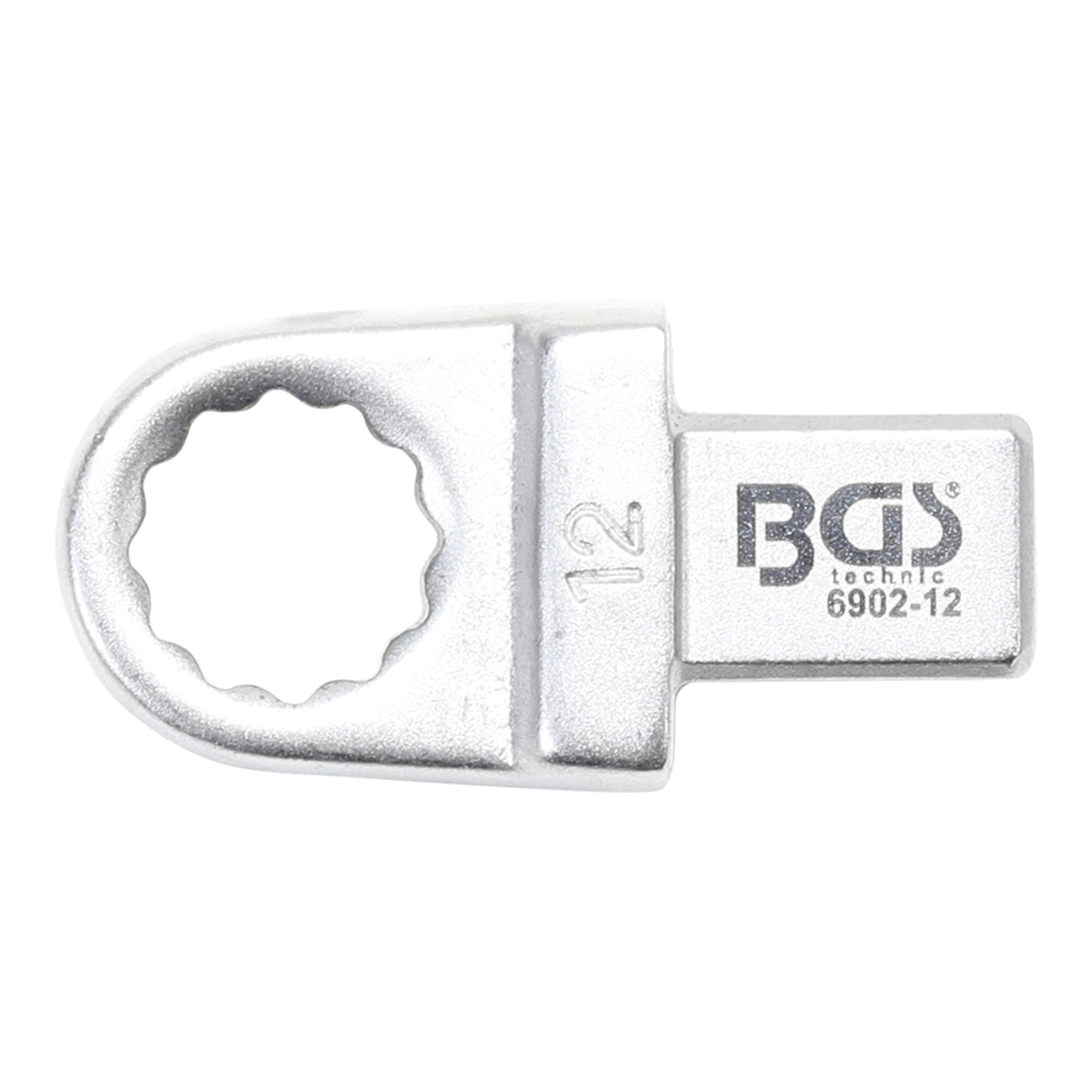 BGS Einsteck-Ringschlüssel 6902-12, 12 mm, Aufnahme 9 x 12 mm ; BGS technic)