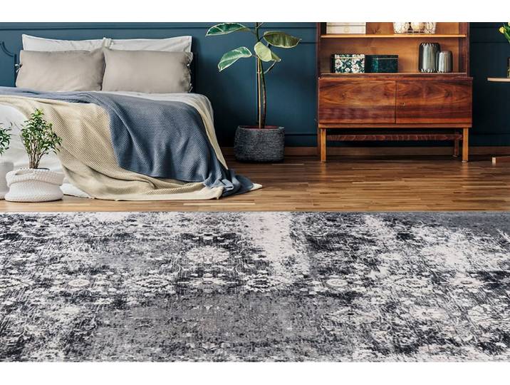 Teppich ARTE ESPINA Saphira 400 , grau, B:160cm H:6mm L:230cm, Polyester, Teppiche, Teppich