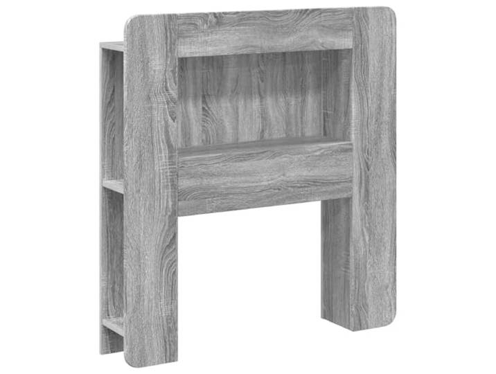 Favemtsl Kopfteilschrank Graues Sonoma Holzwerkstoff 93,5x18,5x100 cm Praktisches Bett-Regal mit vertikalen Fächern und Ablage für Ihr Schlafzimmer. Bietet stilvollen Stauraum direkt am Bett.