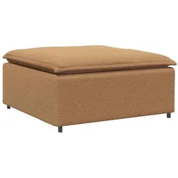 vidaXL Modulares Sofa Fußhocker-Modul Beige 100x100x48 cm
