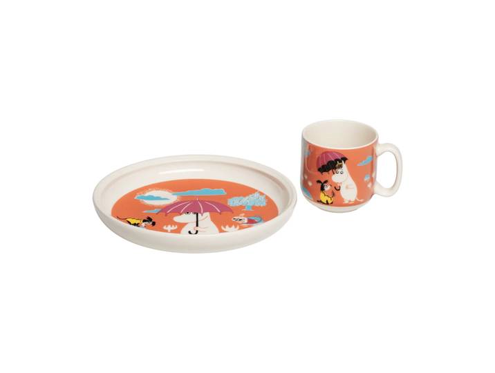 Moomin Arabia Moomin kinderservies Onder de paraplu