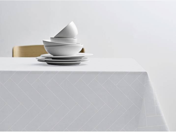 Nappe en coton blanc