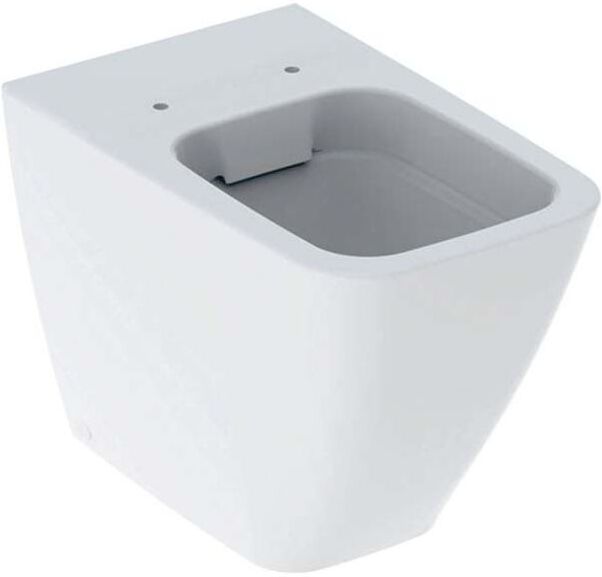 Geberit iCon Square Stand-Tiefspül-WC 211910600 35x56cm, wandbündig, geschlossenen, rimfree, weiß KeraTect