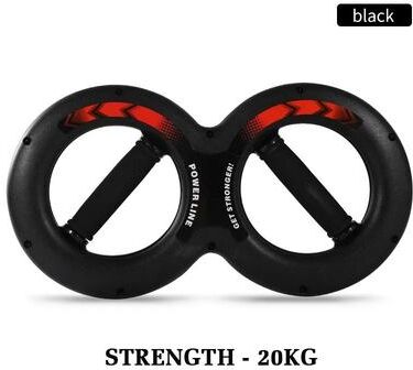 Uplift Essentials Hand Strength Grip Trainer With Adjustable Resistance For Forearm And Wrist Workout black 20kg