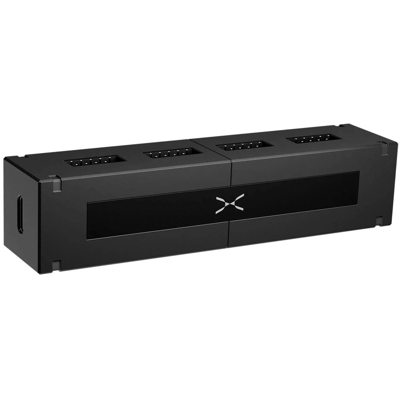 TRYX CONNEC interner USB-2.0-Hub, 4x 9-Pin, magnetische Montage - schwarz