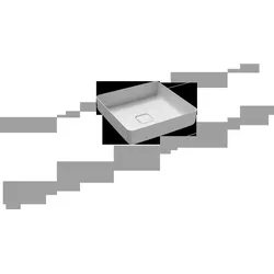 KALDEWEI MIENA Waschtisch-Schale 3184, quadratisch, ohne Überlauf, 400x400mm, 909506003001, Farbe: Alpinweiß mit Perl-Effekt