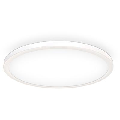 B.K.LICHT Panel, weiß, 1, Ø 42cm H: 2,9cm, 1 Stk., Leuchten, Deckenleuchte, dimmbar, ultra-flach, indirektes Licht, neutralweiß, LED Panels