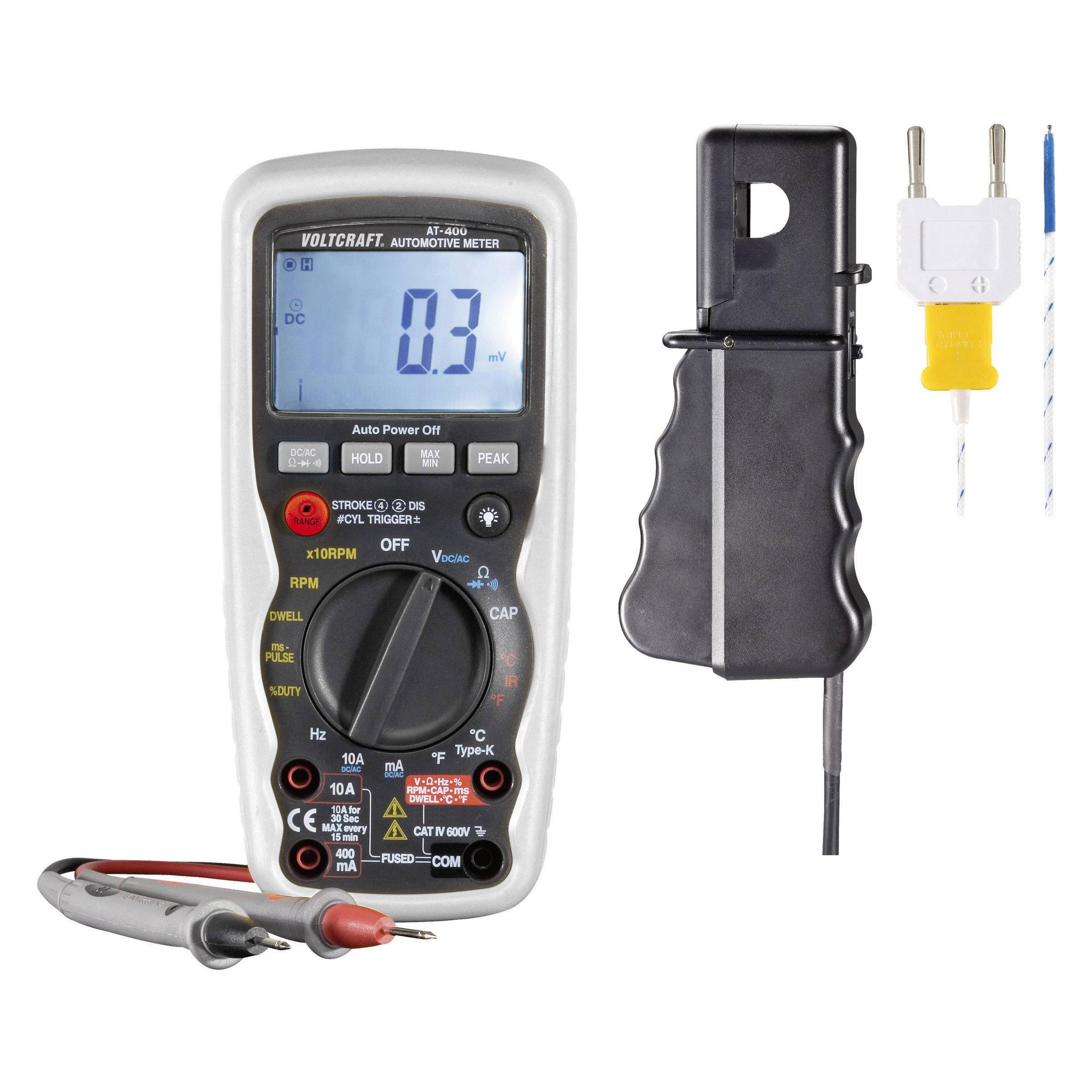 Voltcraft Automotive-Digital-Multimeter (CAT IV 600V, Hand-Multimeter) (AT-400)
