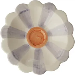 RICE Kleine Keramik Dipschale handbemalt, Ø 12 cm, lavendel