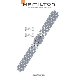 Hamilton - Jazzmaster Band-set Edelstahl H695.326.103 - silber