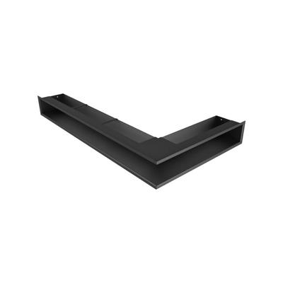 OutInFire Ecklüftungsgitter für Kamin 95x800x450 - Loft Angle links schwarz