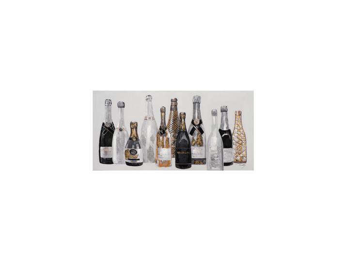 Handgemaltes Bild „Sektparty II“ 60 x 120 cm Multicolor Crea Collection