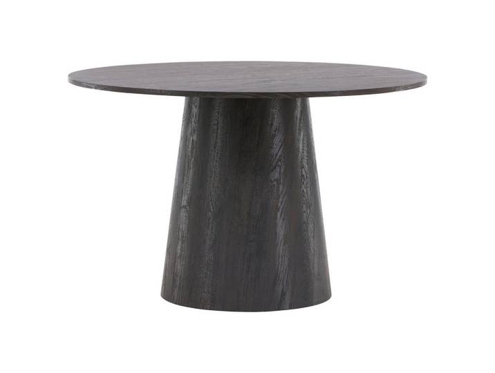Livetastic Esstisch, Braun, Schwarz, Holz, furniert, rund, konisch, 120x75x120 cm, Esszimmer, Tische, Esstische, Esstische rund
