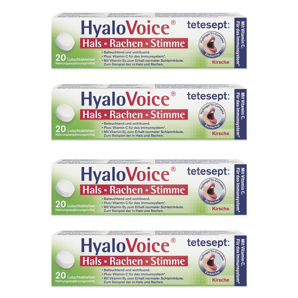 Merz Consumer Care GmbH Tetesept Hyalovoice Hals Rachen Stimme Lutschtabletten 08104870