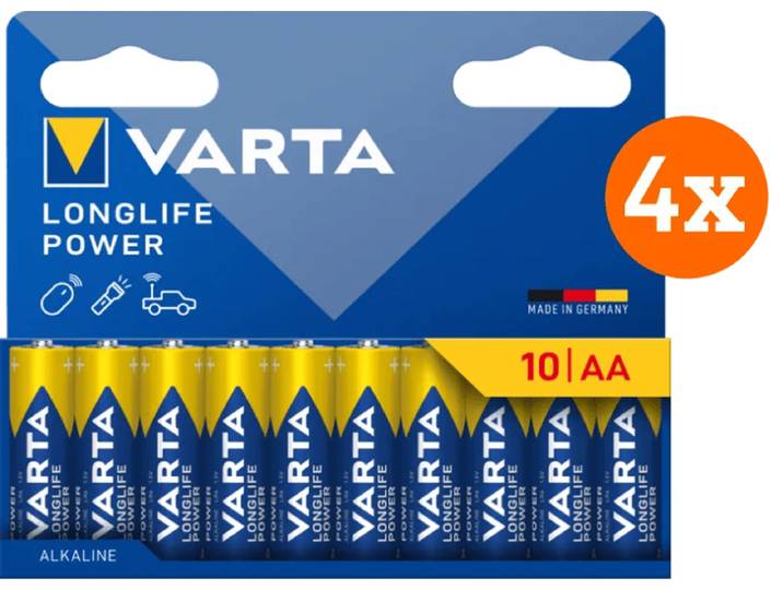 Varta Longlife Power AA Pack 40 stuks
