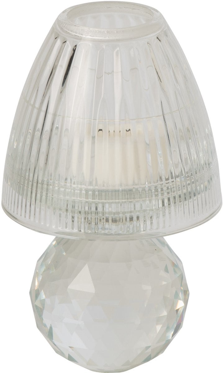 J-Line Windlicht Kristal Transparant voor Tealights