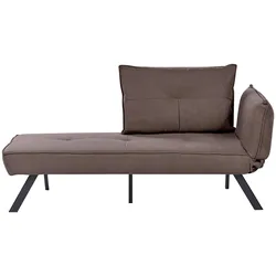 CHAISELONGUE-RECHTSSEITIGE Stoff Braun Rocamadour