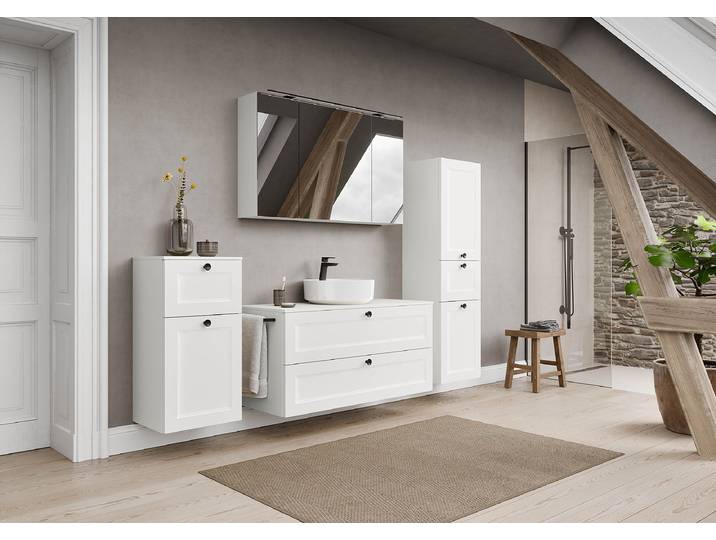 Waschtisch Cascada Typ C 120cm Weiß/Weiß