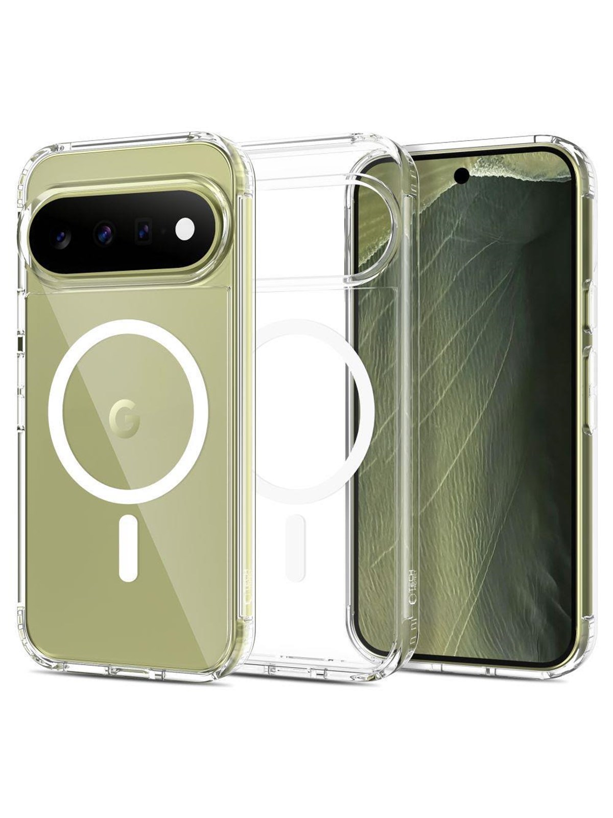 Tech-Protect FlexAir Hybrid MagSafe Case for Google Pixel Pro 9 / 9 Pro / 10 / 10 Pro / 11 / 11 Pro - Transparent