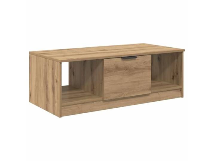 Roanoer Couchtisch Artisan-Eiche Holzwerkstoff Schublade 100x50x36 cm Stilvoller Wohnzimmertisch in Eichenoptik mit geräumigem Staufach für Ordentlichkeit im Loungebereich.