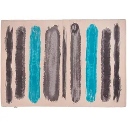 Tom Tailor Teppich Happy Painted Stripe türkis multi 133cm x 180cm