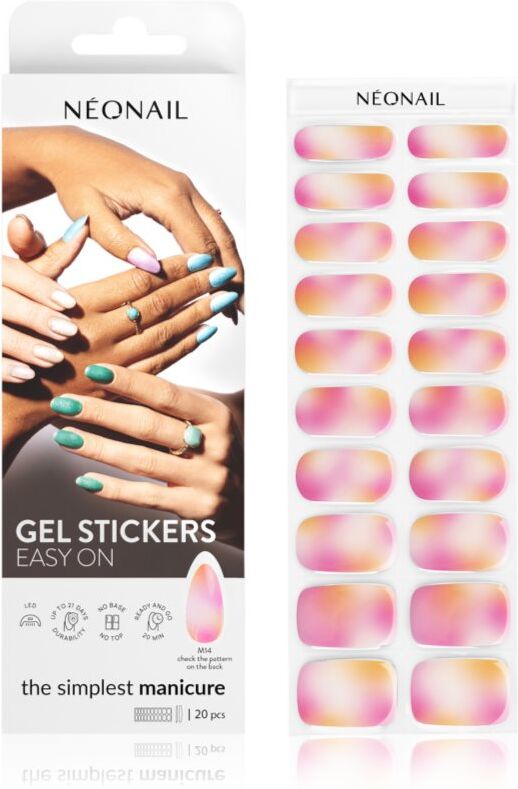 NEONAIL Easy On Gel Stickers nail stickers using a UV/LED lamp shade M14 20 pc