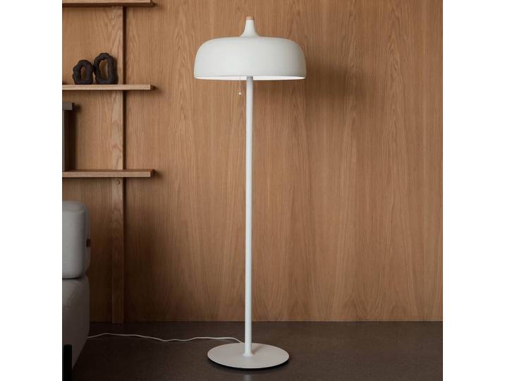 Design vloerlamp Acorn, wit / opaal, Woon-/ Eetkamer, metaal, Design, vloerlamp