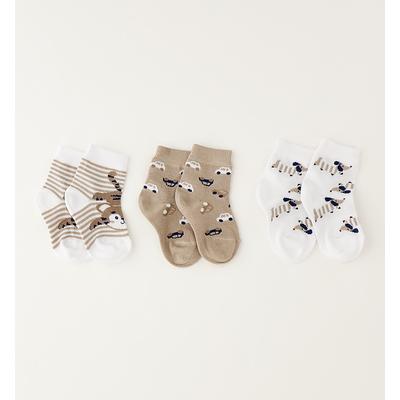 Socken IDO "BABY BOY ACCESSORIES", Mädchen, Gr. III, beige (optical weiß), Baumwolle, Socken Socken