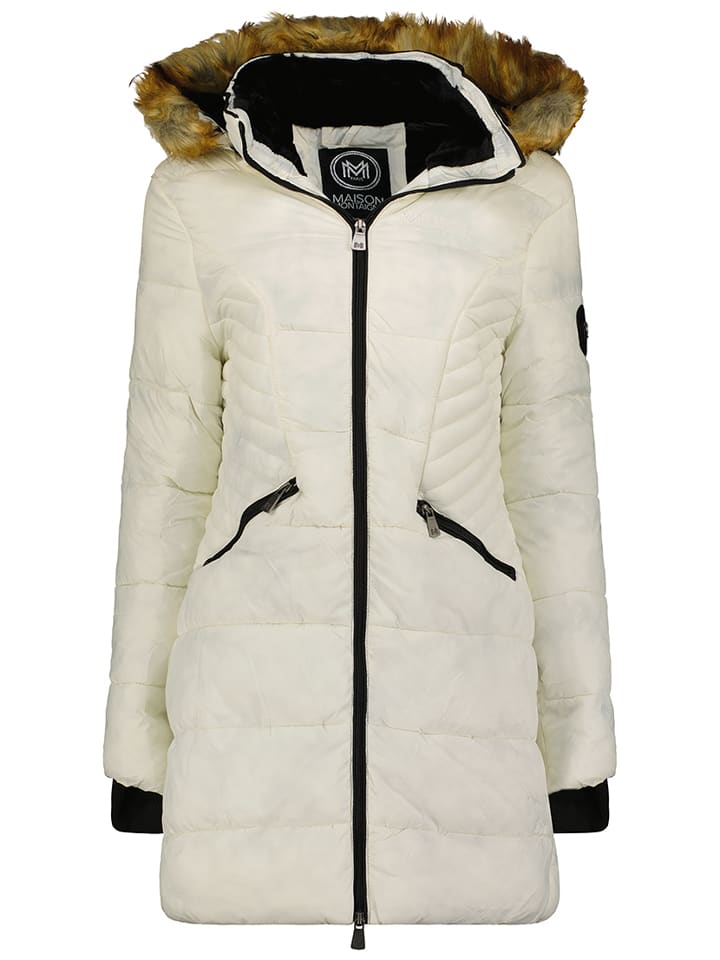 Maison Montaigne Wintermantel "Abeimai" in Creme - XL