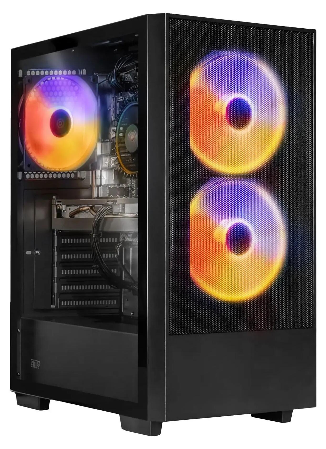 SMX BattleStation - Intel Core I5-12400F, RTX 5060 8GB, 32GB RAM, 1TB SSD, ARGB-Beleuchtung - Gaming PC