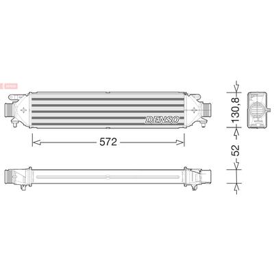 DENSO Ladeluftkühler dit09122 für Fiat / LANCIA