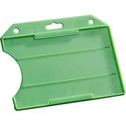 50 Ausweishüllen Hartplastik, offen grün