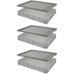BRB 21621 Euro-Stapelbehälter-Set 80 x 60 x 12 cm