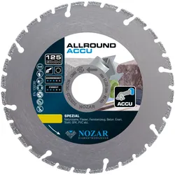 Nozar Diamant-Trennscheibe Allround ACCU 125 mm