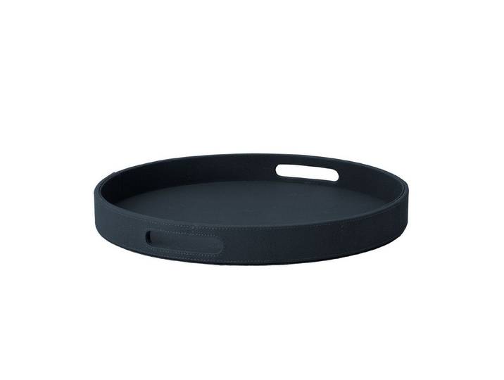 Mojoo Tablett Sting mit Griff Midnight Blue, lackiertes MDF-Holz