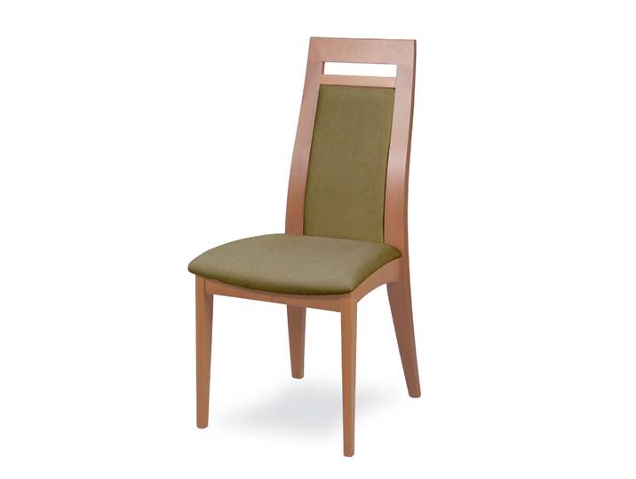 Esszimmerstuhl HOME AFFAIRE CLIO , braun (buche, moss, buche natur, moss), B:48cm H:101cm T:58cm, Massivholz, Stühle, Esszimmerstuhl, Stuhl mit wasserabweisender Stoff