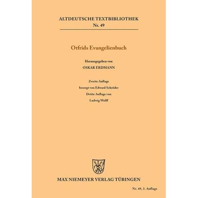 Otfrids Evangelienbuch, Taschenbuch von Otfrid Weissenburg, De Gruyter, 978-3-11-098212-1