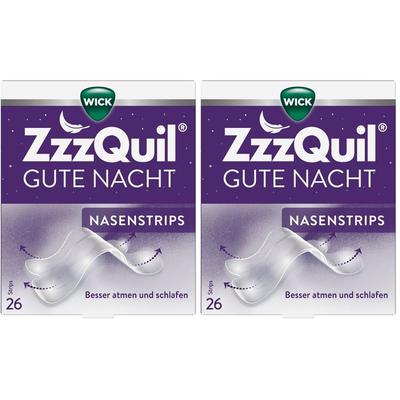 Wick ZzzQuil Gute Nacht Nasenstrips 2x 2x26 St Pflaster