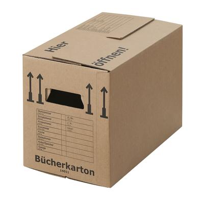 BB-Verpackungen GmbH 120 x Bücherkarton Profi 40 kg Traglast stabiler Umzugskarton Bücherkiste Umzug 2-wellige Movebox BB-Verpackungen