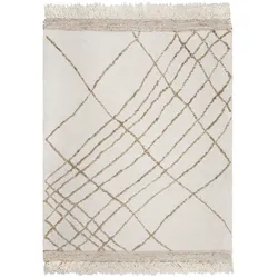 NATURTEPPICH handgewebt VYNE, abstrakt, Beige-Natur, 200 x 300 cm
