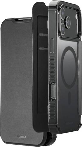 Hama Extreme Protect Booklet Apple iPhone 17 Pro Max Schwarz MagSafe kompatibel, Induktives Laden 00232417